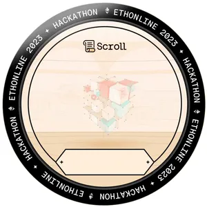 POAP badge for Scroll Hacker @ ETHOnline 2023