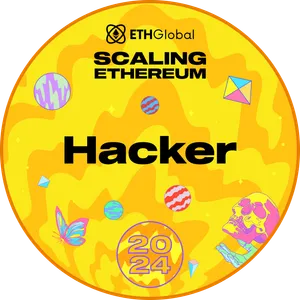 POAP badge for Scaling Ethereum 2024 Hacker